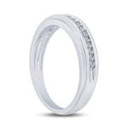 10k White Gold 0.25 ctw Diamond Men's Band