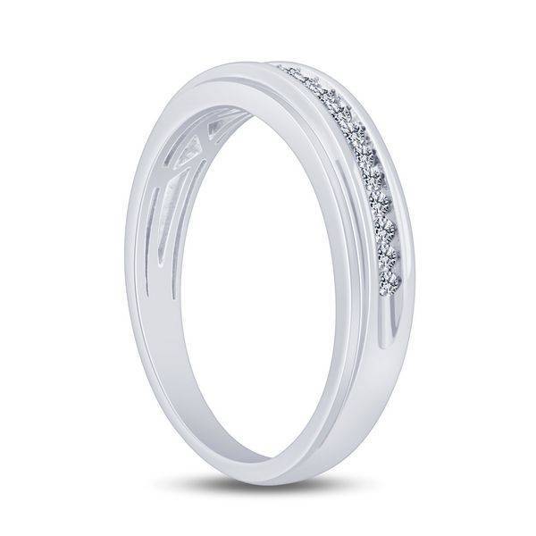10k White Gold 0.25 ctw Diamond Men's Band