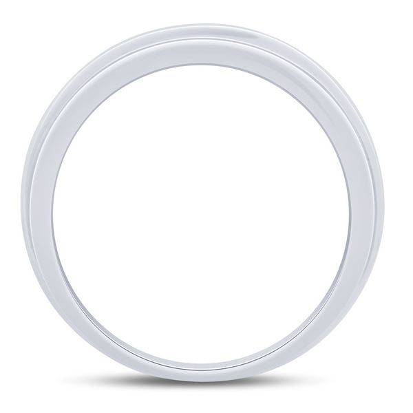 10k White Gold 0.25 ctw Diamond Men's Band