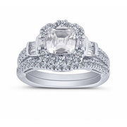 14K WHITE GOLD 1.50 CTW DIAmond Bridal Set
