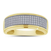 10k Yellow Gold 0.33 ctw Diamond Men's Band