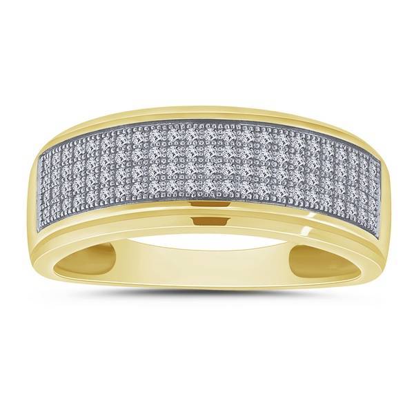 10k Yellow Gold 0.33 ctw Diamond Men's Band