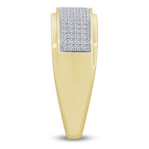 10k Yellow Gold 0.33 ctw Diamond Men's Band