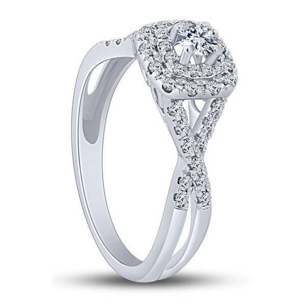 14K White Gold 0.50 ctw Diamond Bridal Set