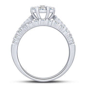 14K WHITE GOLD 2.00 CTW Diamond COMPOSITE BRIDAL SET