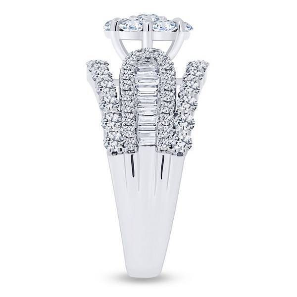 14K WHITE GOLD 2.00 CTW Diamond COMPOSITE BRIDAL SET