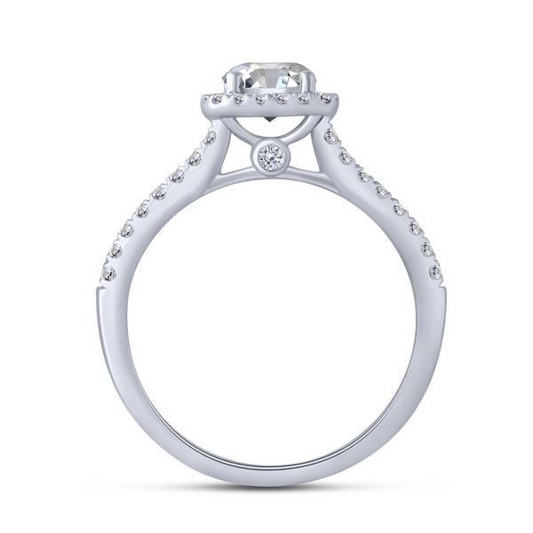 14K White Gold 1.00 ctw Diamond Engagement Ring