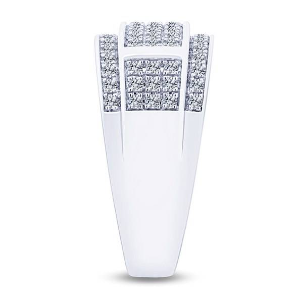 10k white gold 1.00 ctw Diamond Men's Band