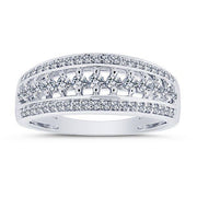 10k white gold 0.50 ctw Diamond anniversary band