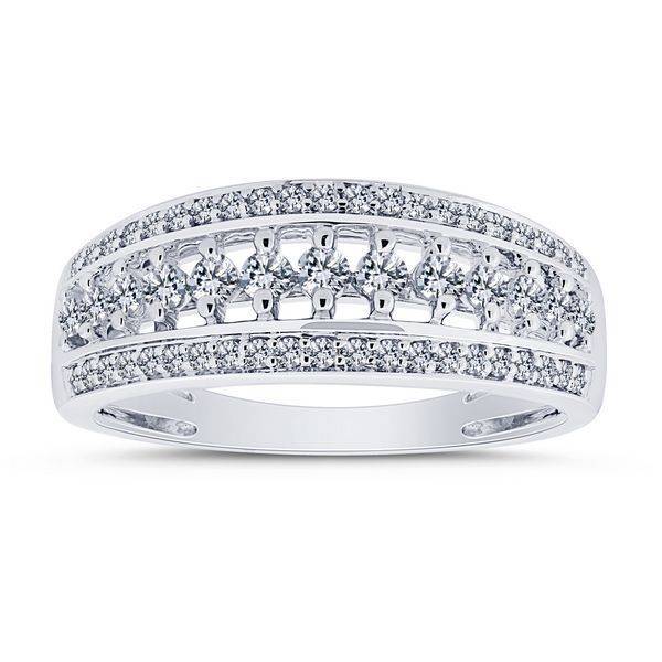 10k white gold 0.50 ctw Diamond anniversary band