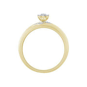 10k Yellow Gold 0.10 ctw Diamond Trio set
