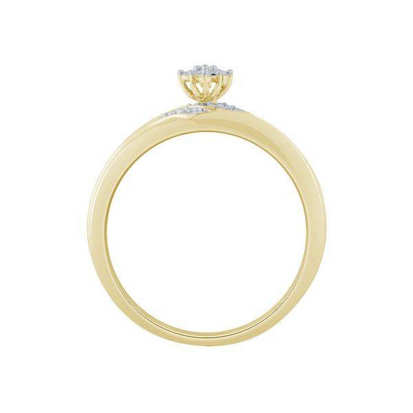10k Yellow Gold 0.10 ctw Diamond Trio set