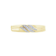 10k Yellow Gold 0.10 ctw Diamond Trio set