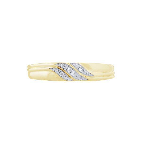 10k Yellow Gold 0.10 ctw Diamond Trio set