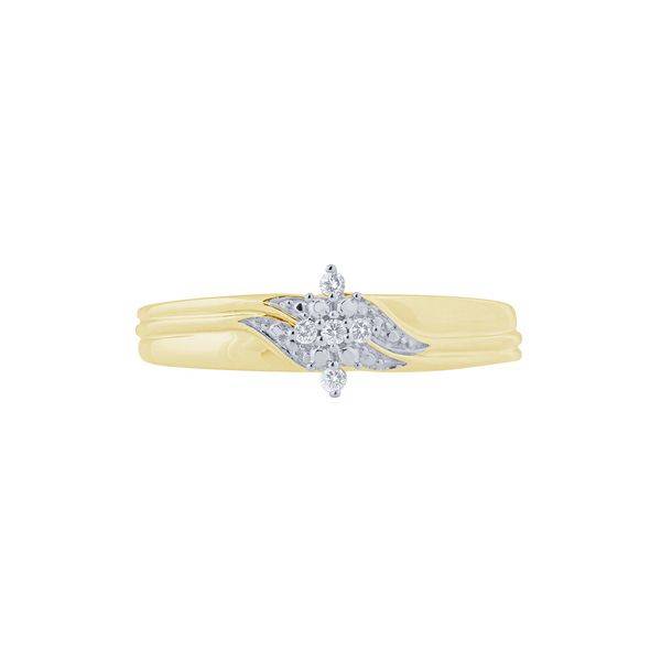 10k Yellow Gold 0.10 ctw Diamond Trio set