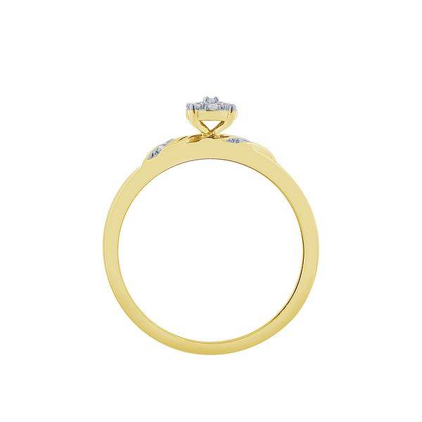 10k Yellow Gold 0.10 ctw Diamond Trio set