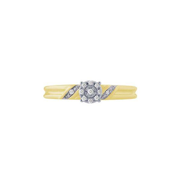 10k Yellow Gold 0.10 ctw Diamond Trio set