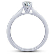 14K WHITE GOLD 0.50 CTW DIAMOND Solitaire Ring