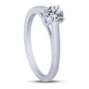 14K WHITE GOLD 0.50 ctW Diamond Solitaire Ring