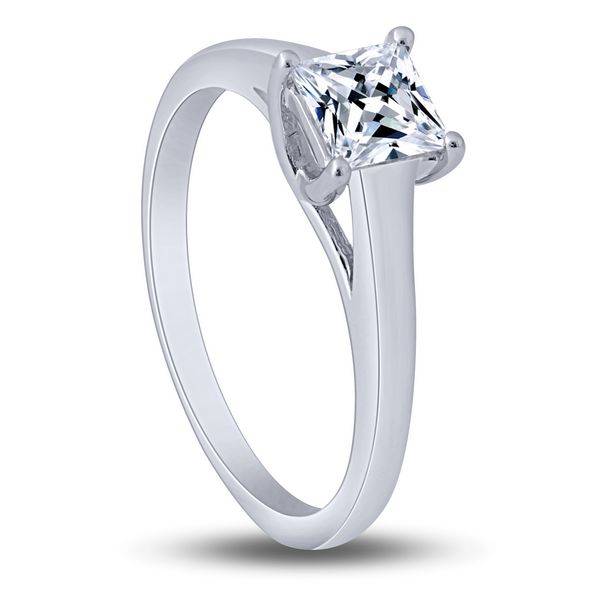 14K white gold 0.75 Ctw Diamond Solitaire Ring