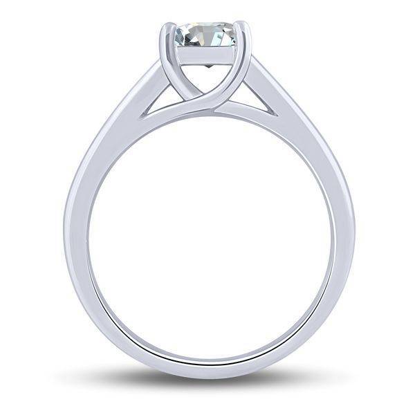 14K WHITE GOLD 1.00 Ctw Diamond Solitaire Ring