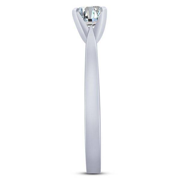 14K WHITE GOLD 0.50 CTW DIAMOND Solitaire Ring