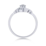 10K WHITE GOLD 0.13 CTW Diamond Infinity Promise Ring