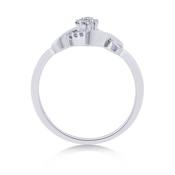 10K WHITE GOLD 0.13 CTW Diamond Infinity Promise Ring