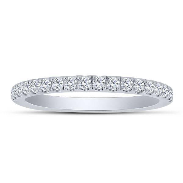14k White Gold 0.33 ctw Diamond Anniversary Band
