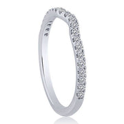 14k white gold 0.25 ctw Diamond Single Row Band
