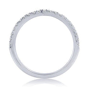 14k white gold 0.25 ctw Diamond Single Row Band