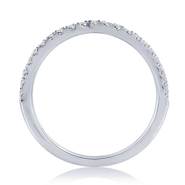 14k white gold 0.25 ctw Diamond Single Row Band