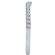 14k white gold 0.25 ctw Diamond Single Row Band