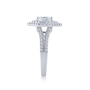 14K WHITE GOLD 1.00 CTW Diamond Marquise Engagement Ring