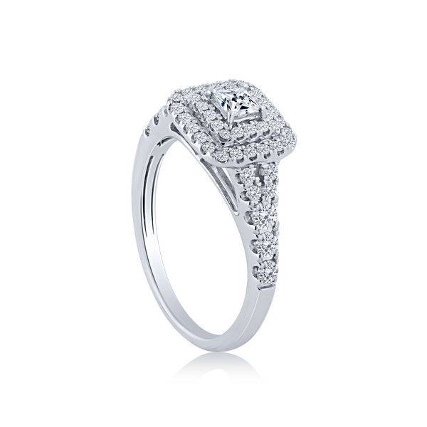 14K WHITE GOLD 1.00 CTW Diamond Solitaire Bridal Set