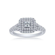 14K WHITE GOLD 1.00 CTW Diamond Solitaire Bridal Set