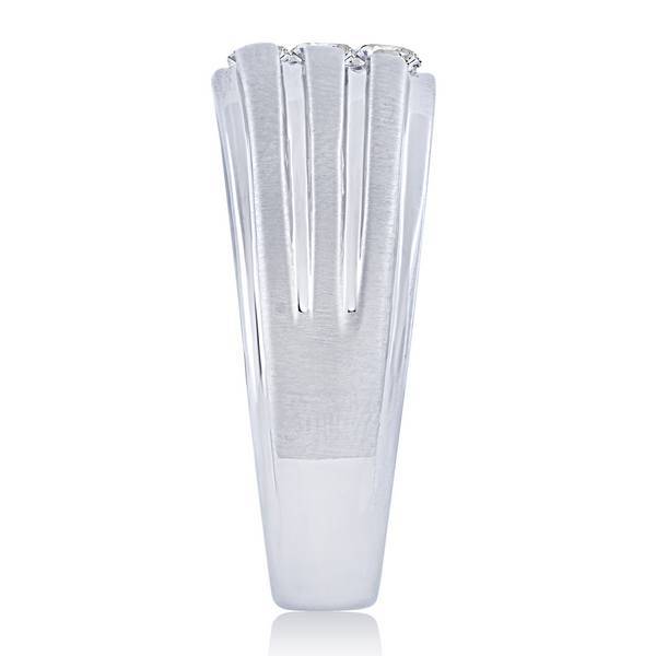 10k white gold 0.33 ctw Diamond Men's Band