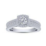 14K WHITE GOLD 1.50 CTW Diamond Round Bridal Set
