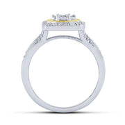 10K White Gold 0.20 CTW Diamond Cushion Engagement Ring