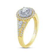 14K Yellow Gold  1.00 CTW Diamond Engagement Ring