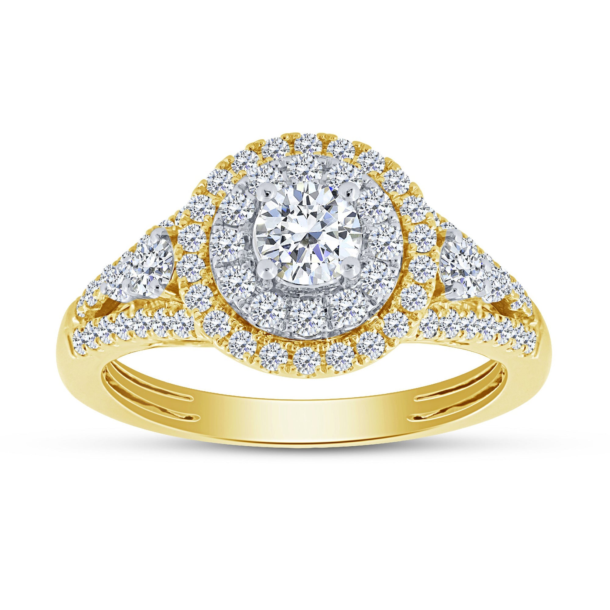 14K Yellow Gold 1.00 ctw Diamond Engagement Ring – Paramount Jewelers