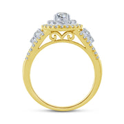 14K Yellow Gold  1.00 CTW Diamond Engagement Ring