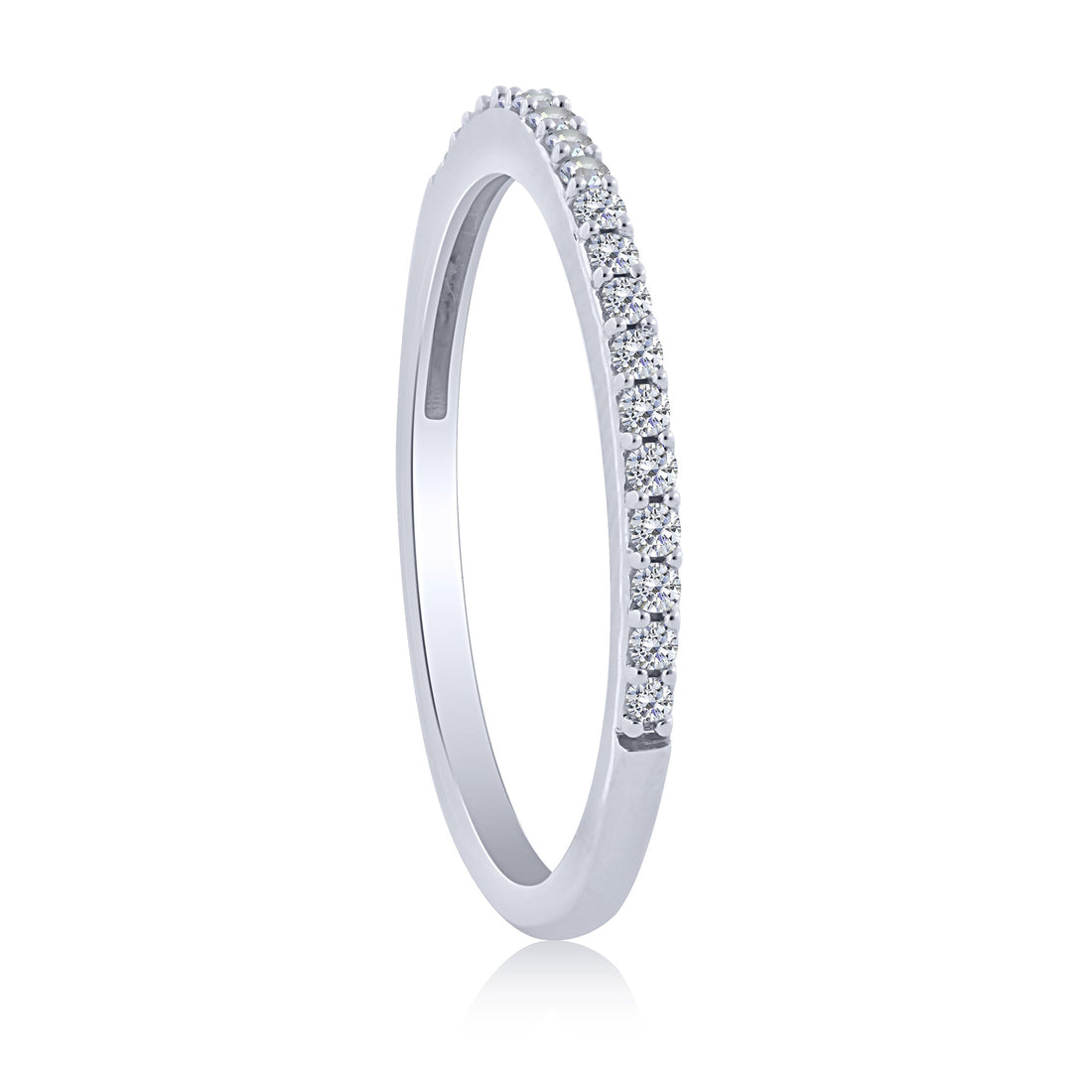 10K White Gold 0.15 ctw Fashion Band