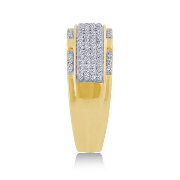 10k Yellow Gold 0.50 ctw Diamond Men's Band