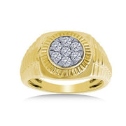 14k yellow Gold 0.50 ctw Diamond men's Ring