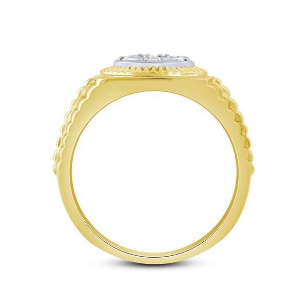 14k yellow Gold 0.50 ctw Diamond men's Ring