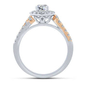14K Two Tone 0.50 CTW Diamond Engagement Ring