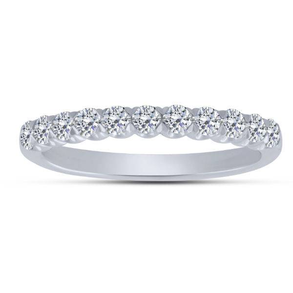 14k White Gold 0.50 ctw Diamond Anniversary Band