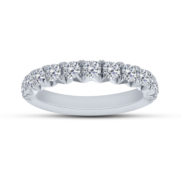 14K White Gold 1.00 CTW Diamond Band