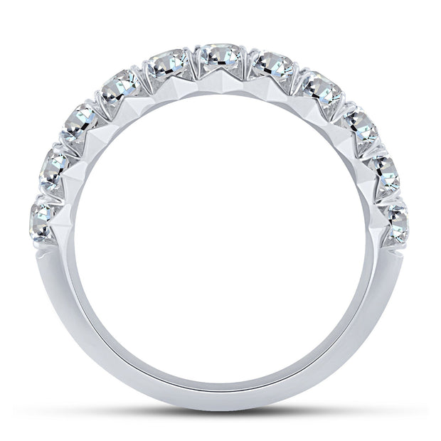 14K White Gold 1.00 CTW Diamond Band